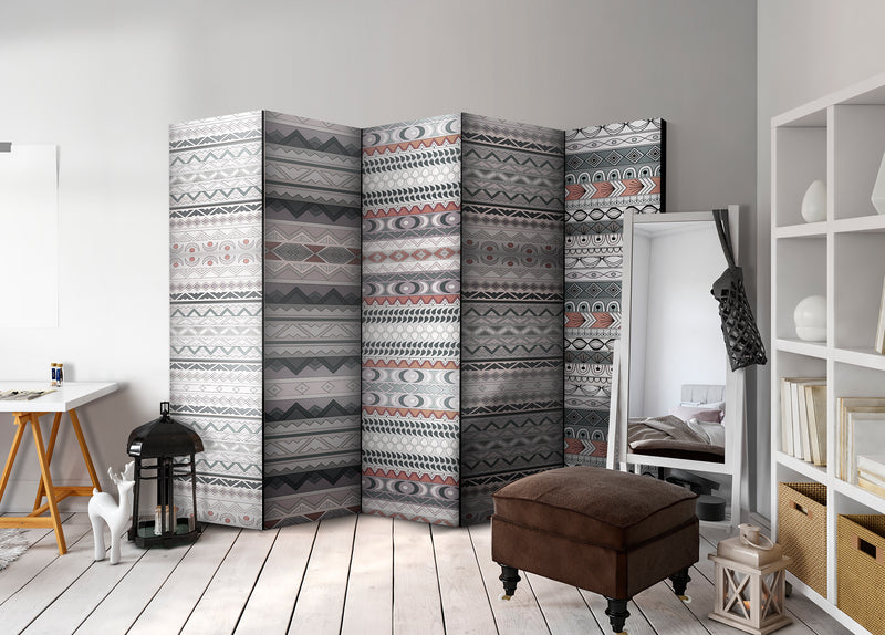 Paravento 5 Pannelli - Ethnic Design II 225x172cm Erroi-2