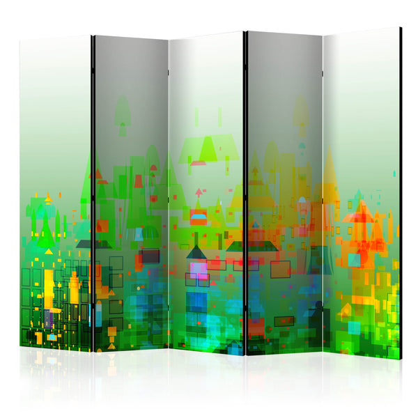 prezzo Raumteiler 5 Paneele - Abstract City II 225x172cm Erroi