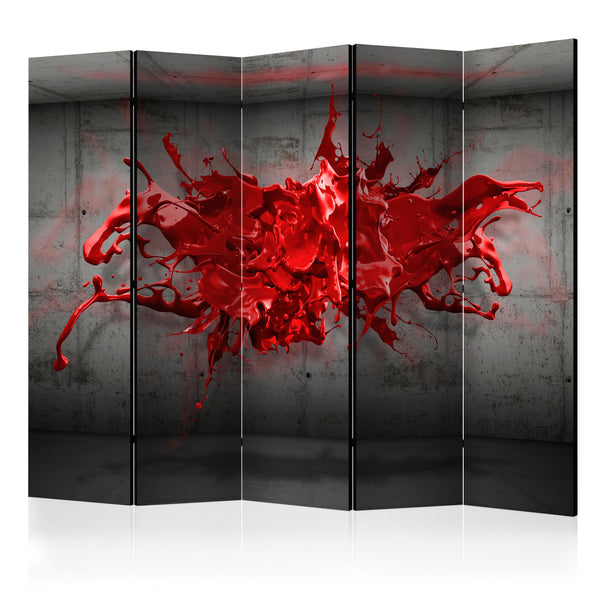 online Raumteiler 5 Paneele - Red Ink Blot II 225x172cm Erroi