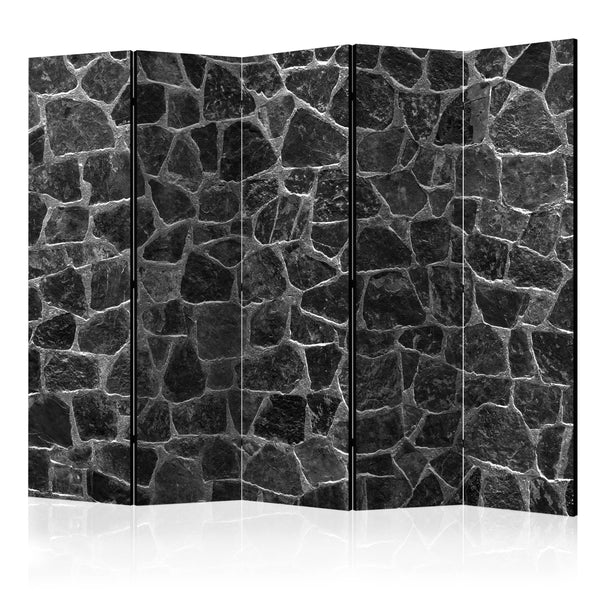 Paravent 5 Paneele - Black Stones II 225x172cm Erroi sconto