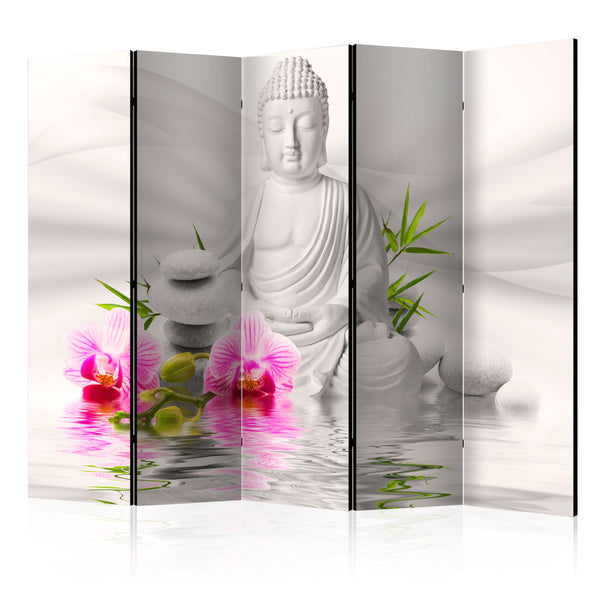 acquista Raumteiler 5 Paneele - Buddha und Orchideen II 225x172cm Erroi