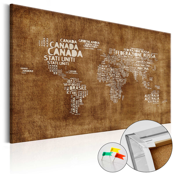 Cork Picture - The Lost Map - Es [Cork Map] 90x60cm Erroi acquista