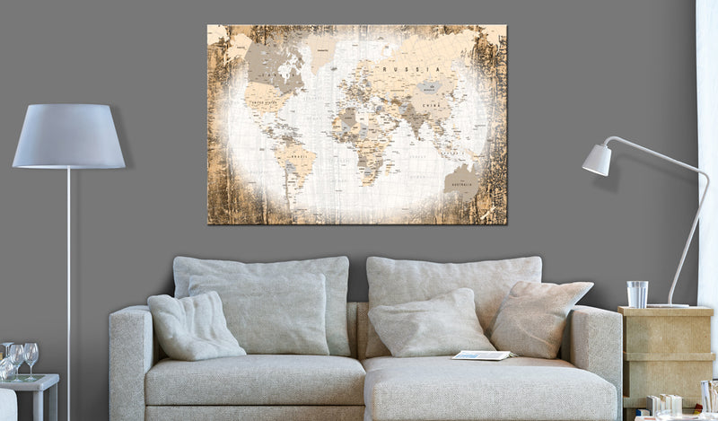 Quadro di Sughero - Enclave Of The World [Cork Map] 120x80cm Erroi-2