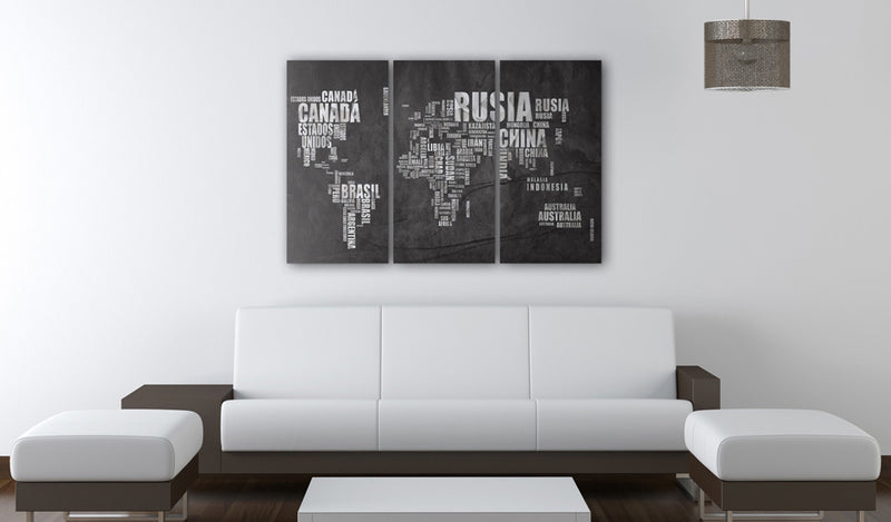 Quadro di Sughero - El Mundo [Cork Map] 120x80cm Erroi-2