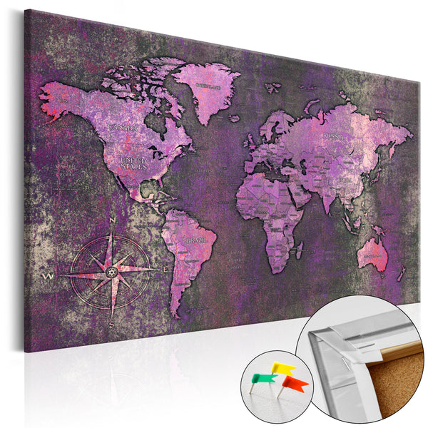 Korkbild - Amethyst Map [Cork Map] 120x80cm Erroi acquista