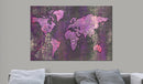 Quadro di Sughero - Amethyst Map [Cork Map] 120x80cm Erroi-2