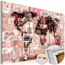 Quadro di Sughero - Banksy Graffiti Collage [Cork Map] 120x80cm Erroi-1