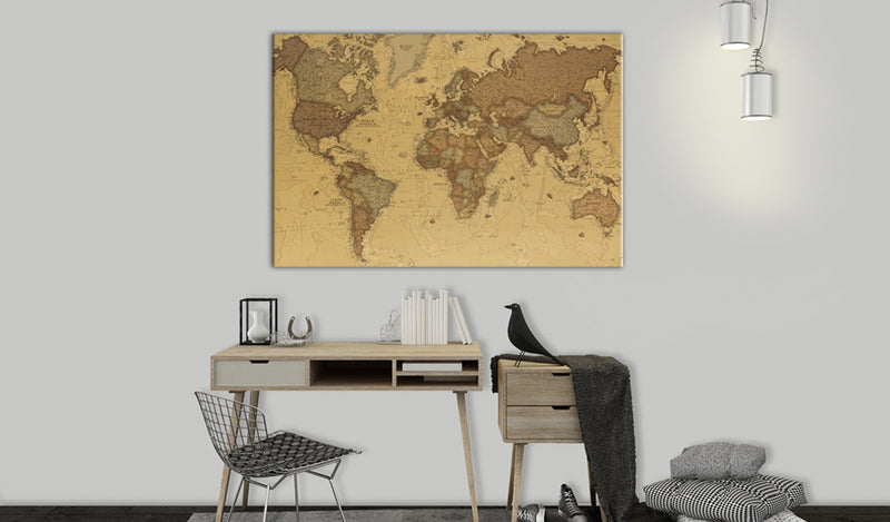 Quadro di Sughero - Ancient World Map [Cork Map] 120x80cm Erroi-2