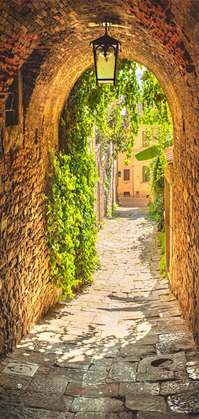 Carta da Parati Fotomurale per Porta - Alley in Italy 90x210 cm Erroi-2