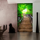 Carta da Parati Fotomurale per Porta - Stairs From Nature i 100x210 cm Erroi-1