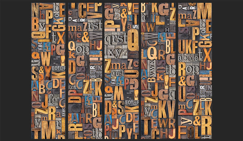 Fotomurale - Verbal Puzzle 50X1000 cm Carta da Parato Erroi-2