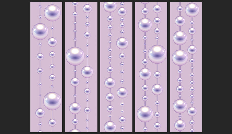 Fotomurale - String Of Violet Pearls 50X1000 cm Carta da Parato Erroi-2