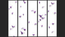 Fotomurale - Purple Birds 50X1000 cm Carta da Parato Erroi-2