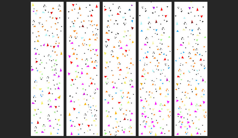 Fotomurale - Colored Triangles 50X1000 cm Carta da Parato Erroi-2