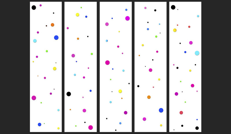 Fotomurale - Colored Dots 50X1000 cm Carta da Parato Erroi-2