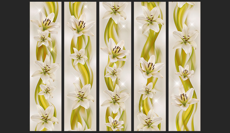 Fotomurale - Lilies Avant-Garde 50X1000 cm Carta da Parato Erroi-2