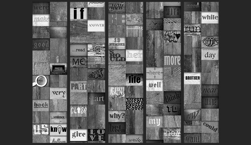 Fotomurale - Mosaic Of Words 50X1000 cm Carta da Parato Erroi-2