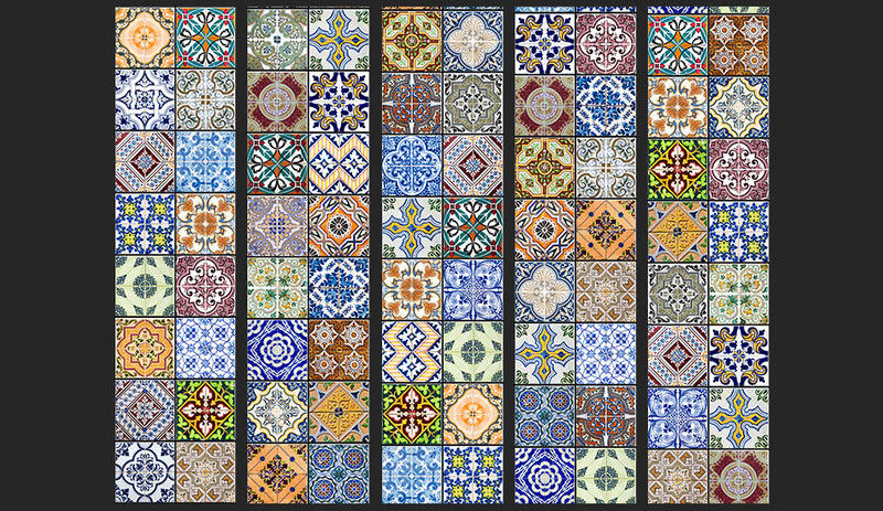 Fotomurale - Colorful Mosaic 50X1000 cm Carta da Parato Erroi-2