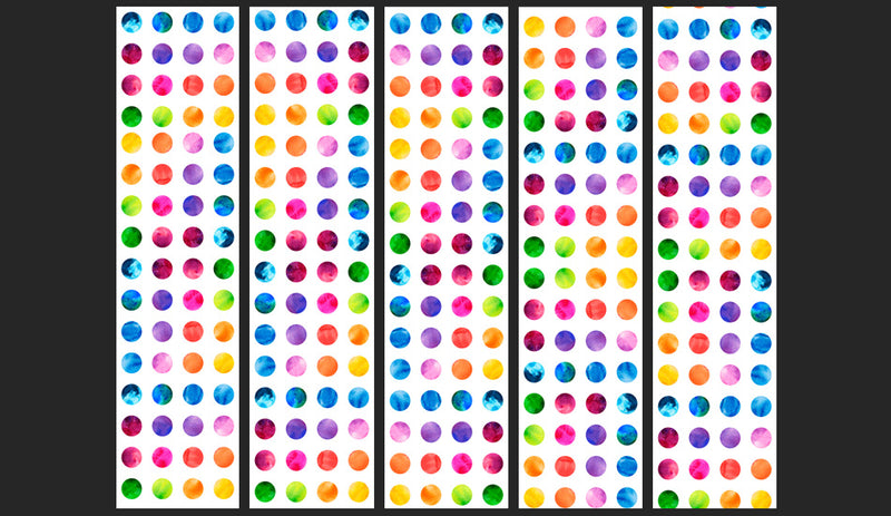 Fotomurale - Colourful Dots 50X1000 cm Carta da Parato Erroi-2