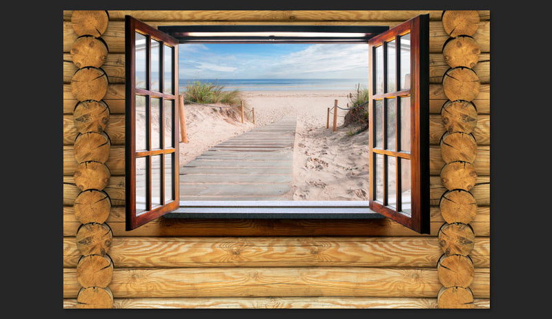 Fotomurale - Beach Outside The Window 300X210 cm Carta da Parato Erroi-2