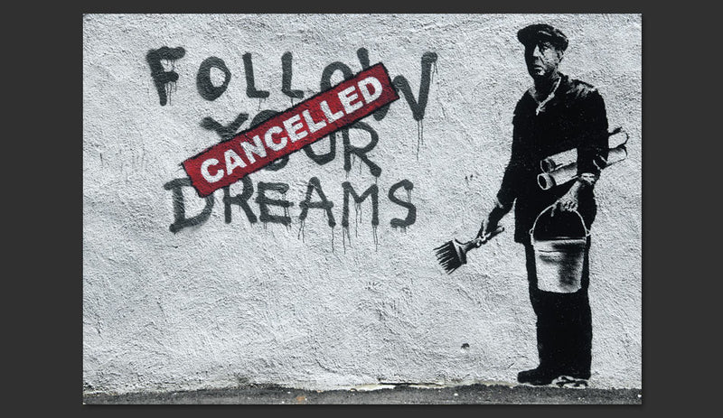 Fotomurale - Dreams Cancelled Banksy 300X210 cm Carta da Parato Erroi-2