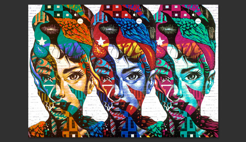 Fotomurale - Colorful Faces 300X210 cm Carta da Parato Erroi-2