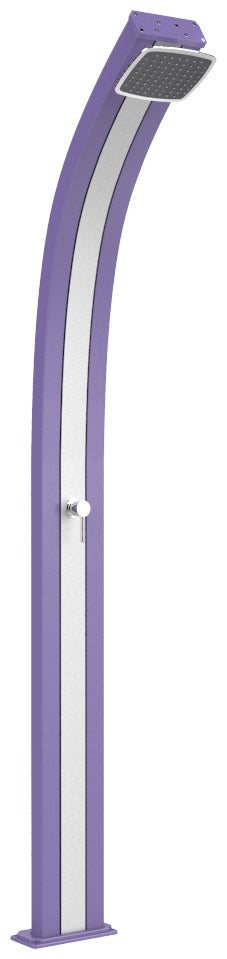 Doccia Solare da Esterno Giardino 30L Miscelatore Arkema Spring Fascia Inox Viola acquista