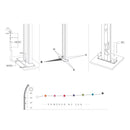 Doccia Solare da Esterno Giardino 30L Miscelatore e Lavapiedi Arkema Spring Fascia Inox Fuxia-7