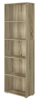 Libreria 5 Ripiani 60x30x195 cm in MDF Rovere-1