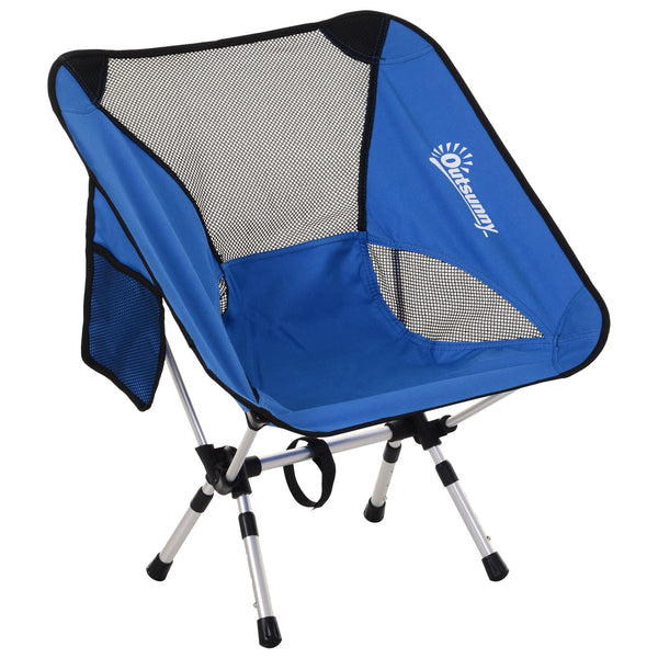 Klappbarer Campingstuhl mit Reisetasche 58x49x64 cm TravP Blau prezzo