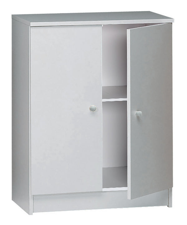 Schrank 2 Türen 62x80x34 cm Glattes Weiß acquista