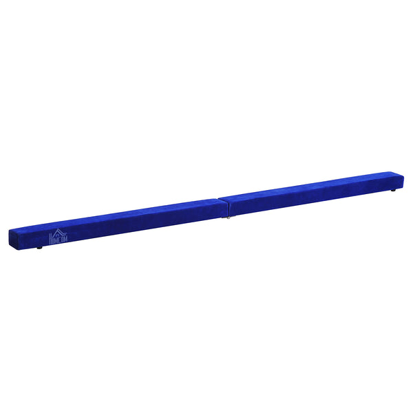 sconto Blauer, gepolsterter Trainingsbalken aus Holz, 240 x 10 x 6,5 cm