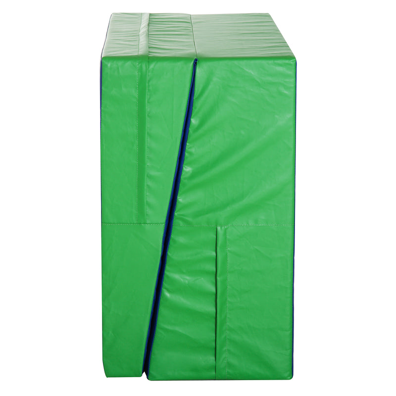 Materasso Training Pieghevole per Fitness Ginnastica Artistica Blu verde 180x90x40 cm -8