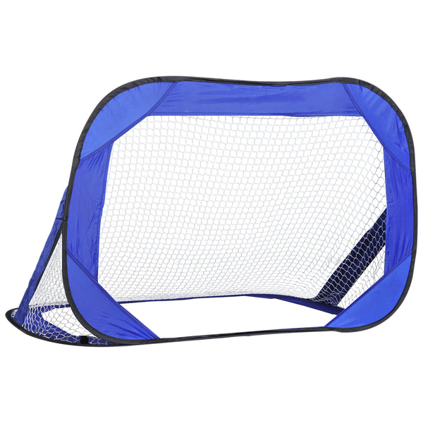 sconto Tragbares Pop-Up-Fußballtor für Kinder mit blauer Tasche 122 x 85 x 82 cm