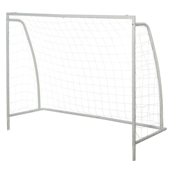 sconto Tragbares Fußballtor mit Netz 180 x 62 x 121 cm Weiß