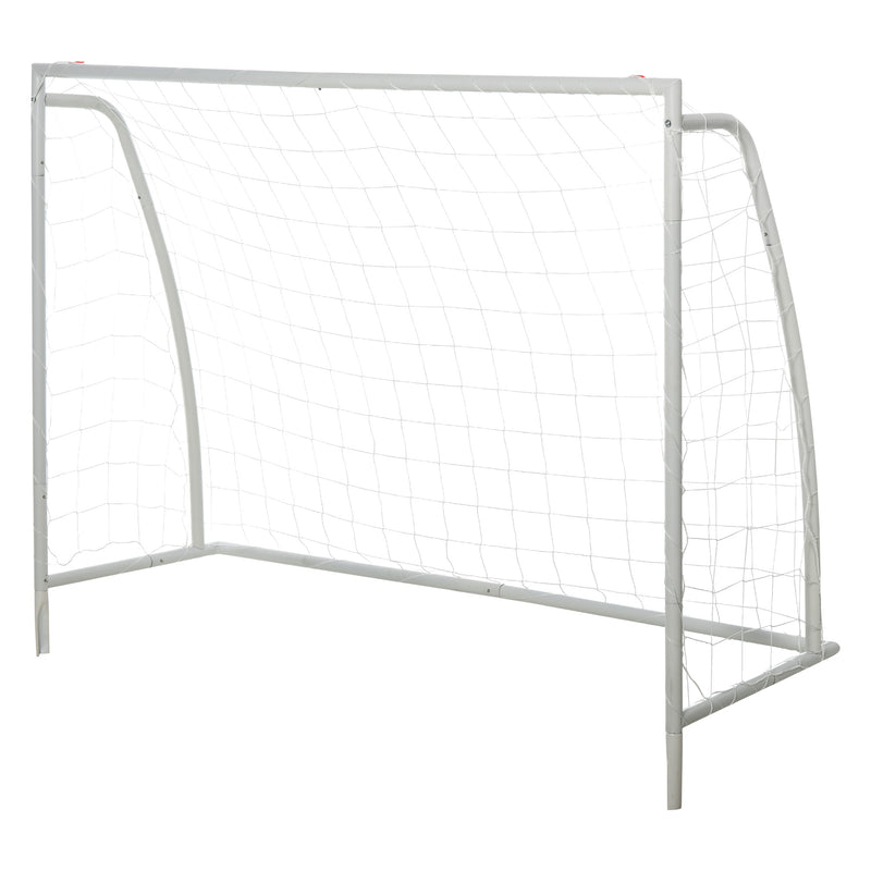 Porta da Calcio Portatile con Rete 180x62x121 cm  Bianca-1