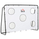 Porta da Calcio 2 in 1 con Rete 240x88x171,5 cm in Metallo -1