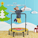 Trampolino Elastico per Bambini Pieghevole Ø102x89-114 cm con Manubrio per Fitness e Gioco Giallo-7