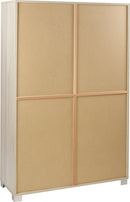 Mobile 4 Ante 107x162x41 cm Olmo Chiaro/Bianco Fiammato-3