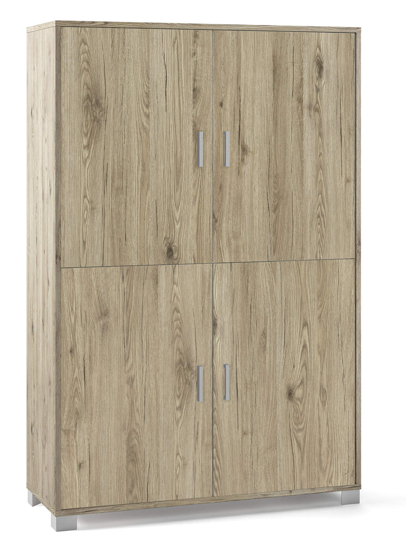 Mobile 4 Ante 107x162x41 cm Rovere Naturale-1