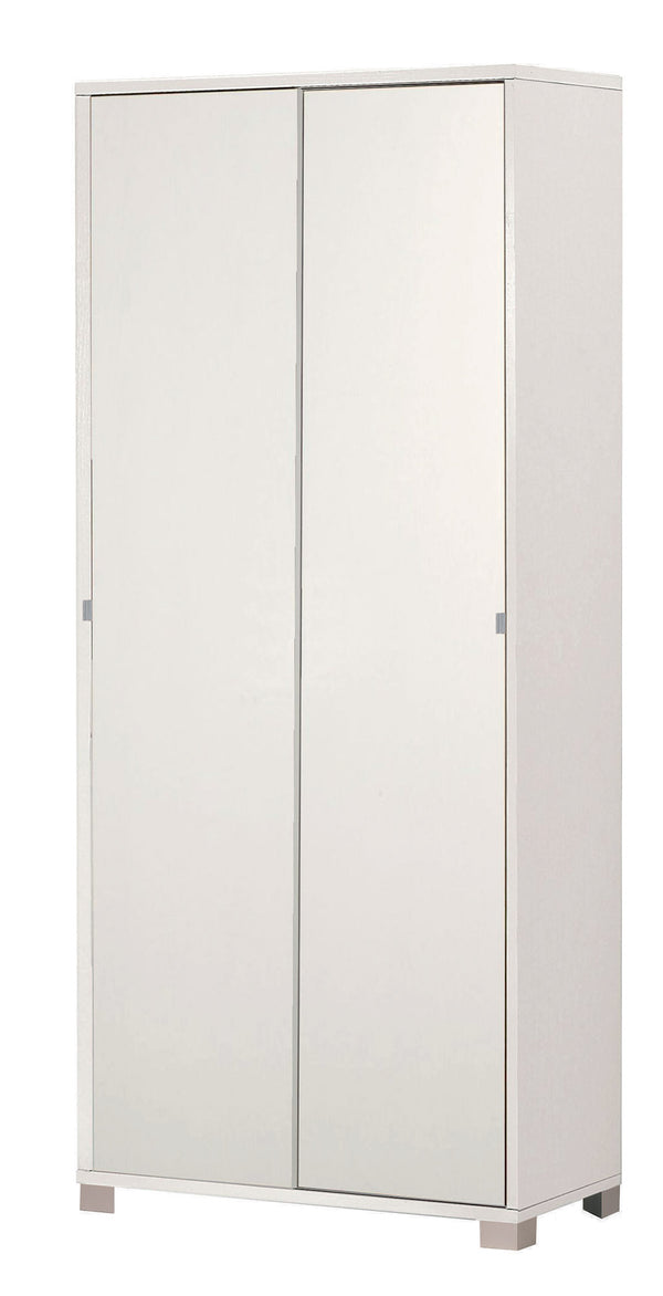 acquista Kleiderschrank mit 2 Schiebetüren 82x190x42 cm Flamed White