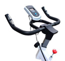 Spin Bike per Spinning Professionale con Schermo LCD Bianco 105x49x119 cm -7