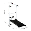 Tapis Roulant Magnetico con Monitor LCD e Barra Sit-up Pieghevole in Acciaio -3