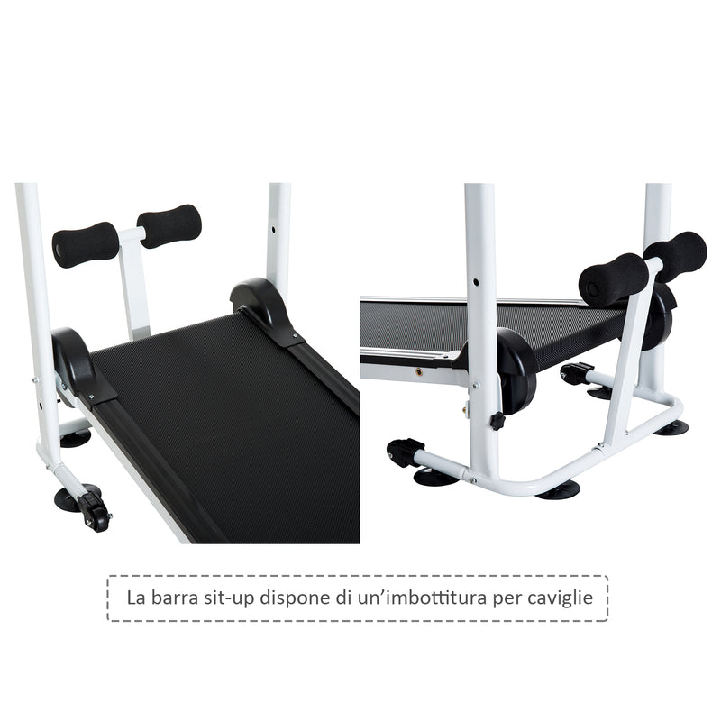 Tapis Roulant Magnetico con Monitor LCD e Barra Sit-up Pieghevole in Acciaio -8