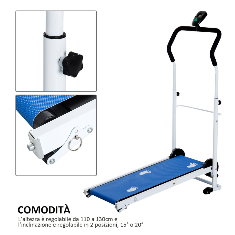 Tapis Roulant Magnetico con Schermo LCD Pieghevole per Fitness -4