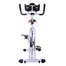 Cyclette Fitness Bianco nero rosso 107x48x100 cm -3