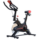 Cyclette per Allenamento Aerobico con Display LCD Nero e Rosso -1