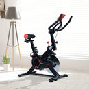 Cyclette per Allenamento Aerobico con Display LCD Nero e Rosso -2