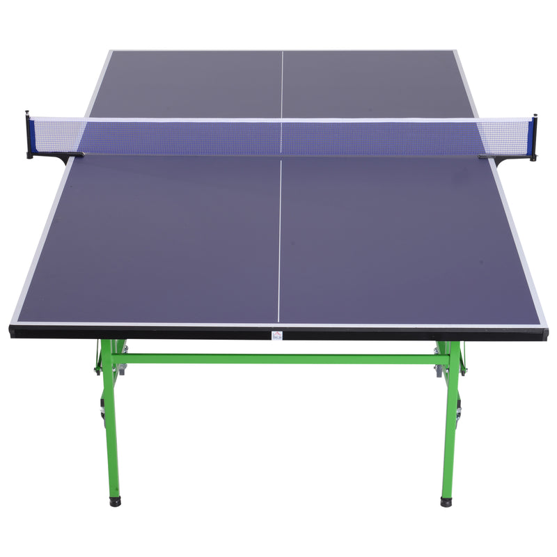 Tavolo da Ping Pong Professionale e Pieghevole con Ruote 152.5x274x76 cm -6