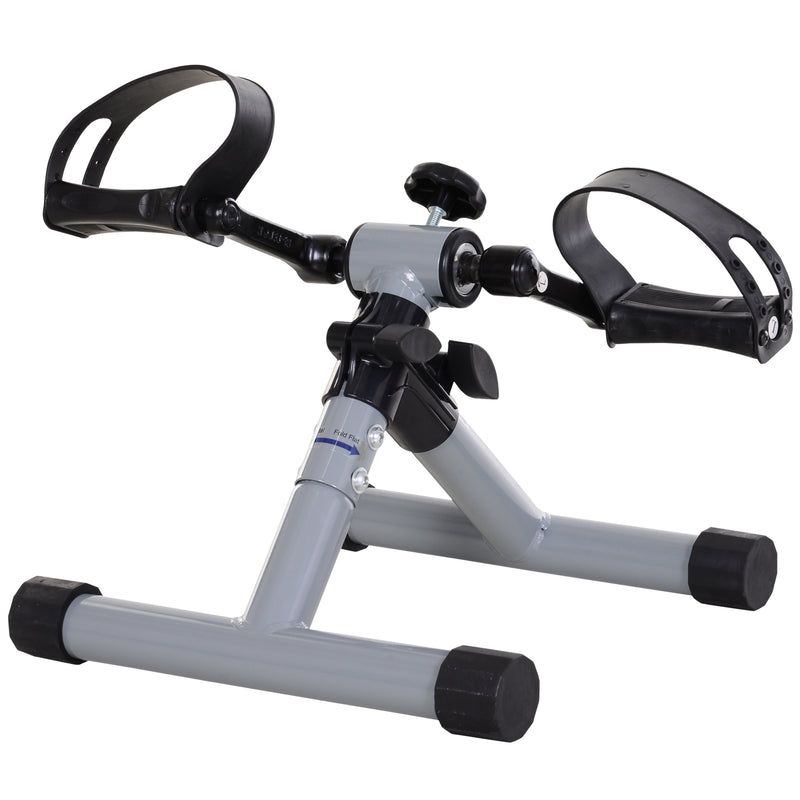 Mini Pedaliera Cyclette per Gambe e Braccia Max 60 Kg  Grigia-1